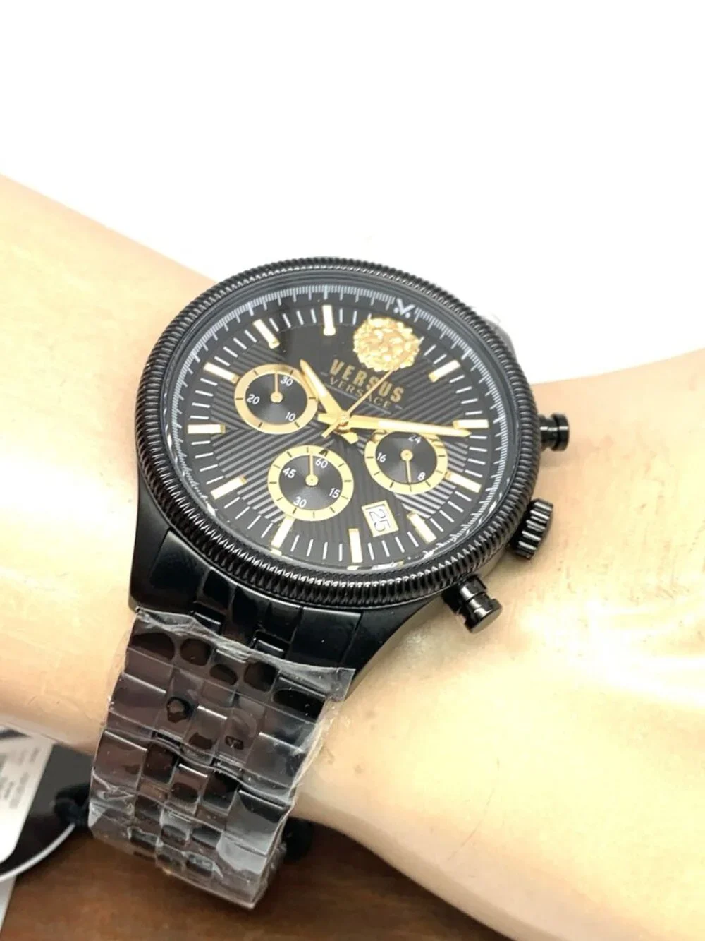 Versus by Versace Men's Watch VSP971221 Chronograph Quartz Black Steel 45mm